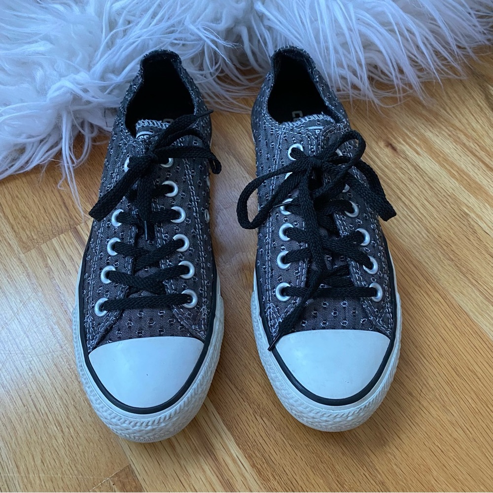 Converse Chuck Taylor All Star Canvas Black and White Low-Top Sneakers